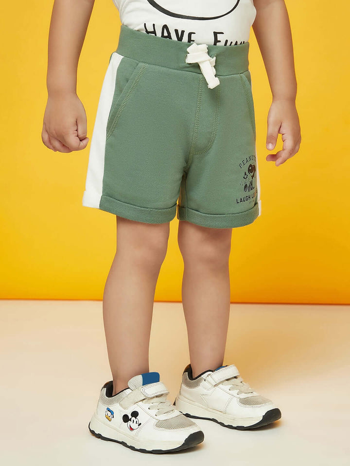 Peanuts Kid Boys Olive Short