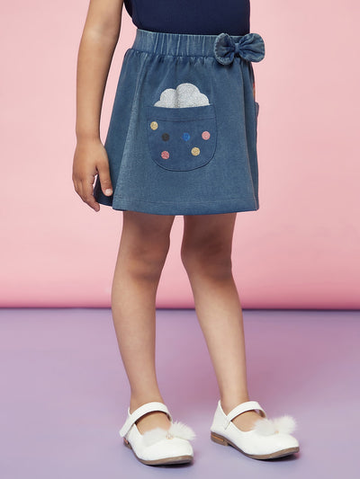 Dance With Clouds Kids Skirt