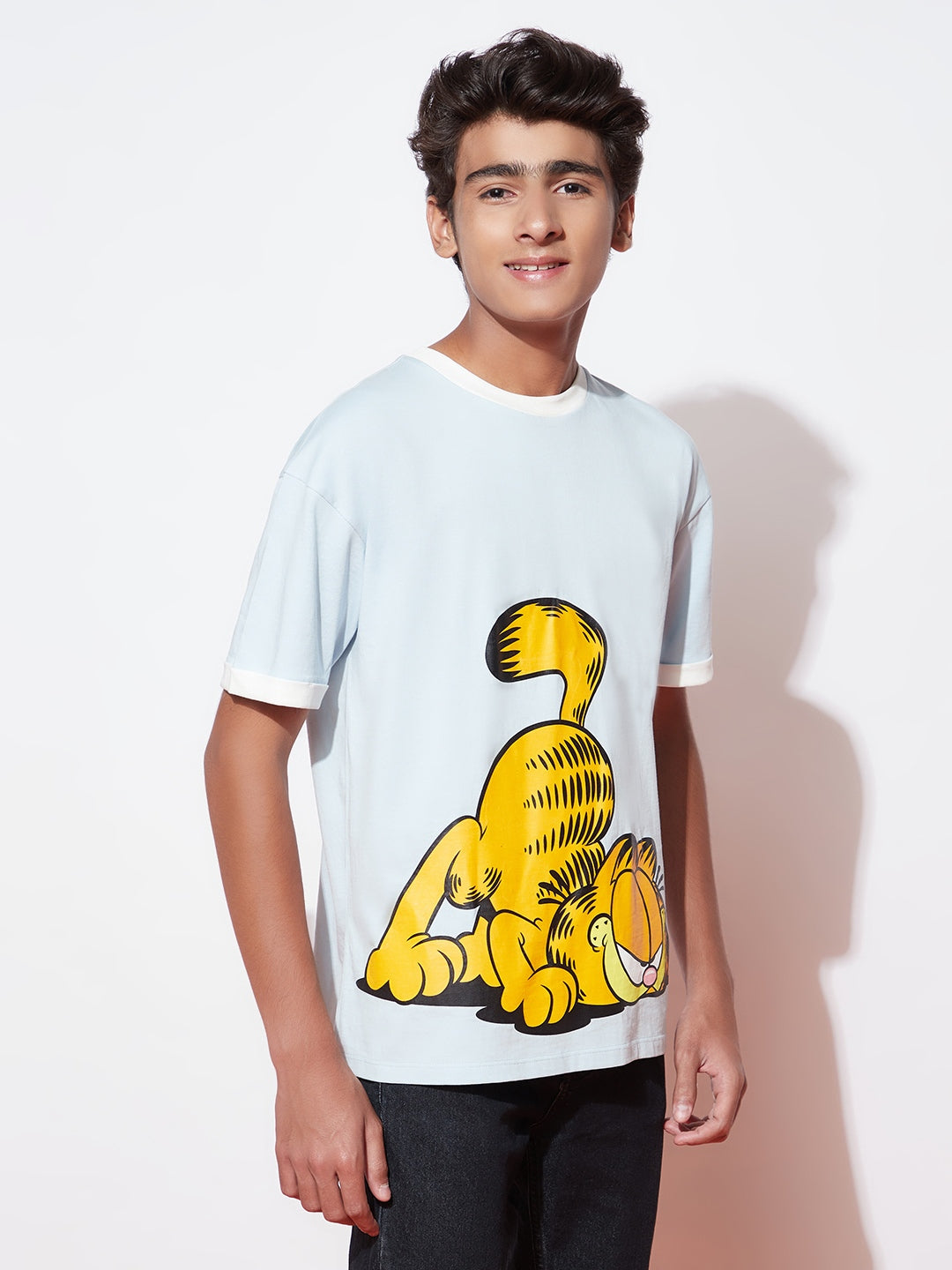 Teen Garfield Printed Oversized T-Shirt
