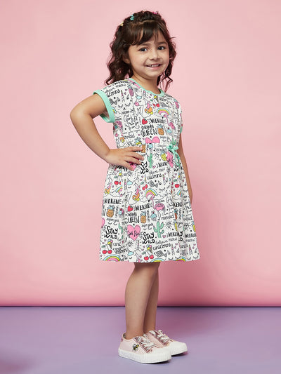 Kid Girl Fun Print Dress
