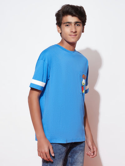 Teen Garfield Blue Oversized T-shirt