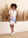 Spunkies Boys White Printed Co-ord Set