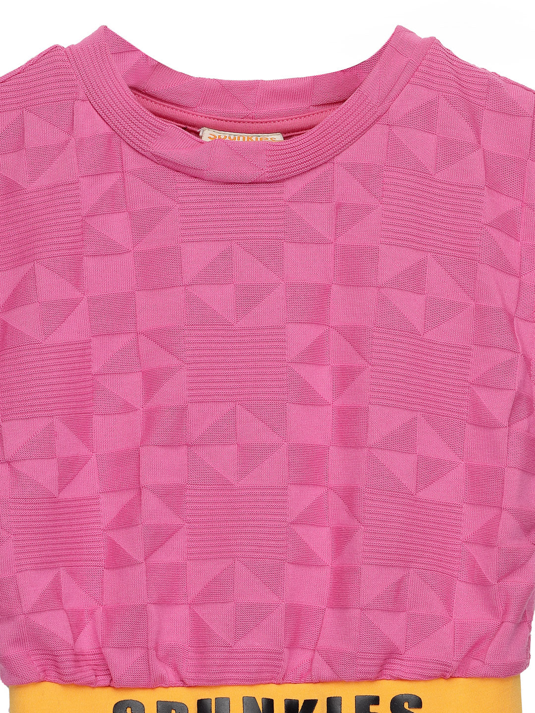 Rose pink trendy G-knit sleeveless top