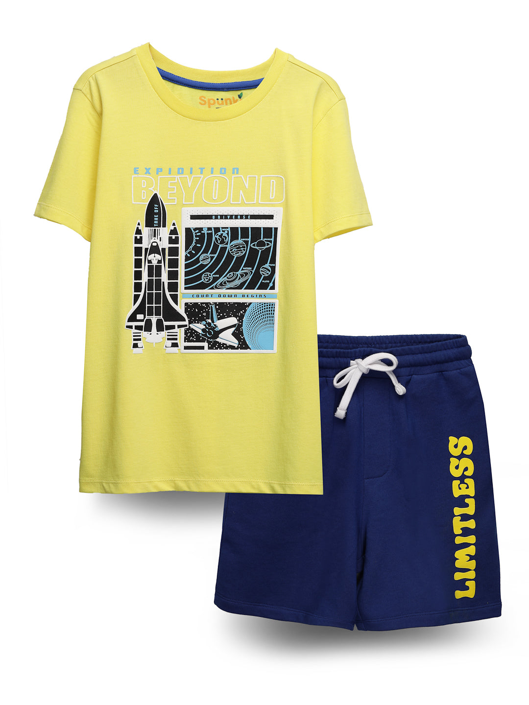 Artistic space printed boys sets
