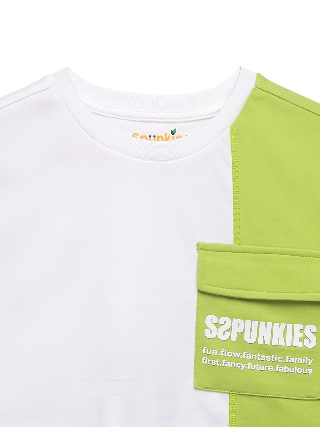 Fashionable Cut & Sew Half-Sleeved 100% Cotton Top