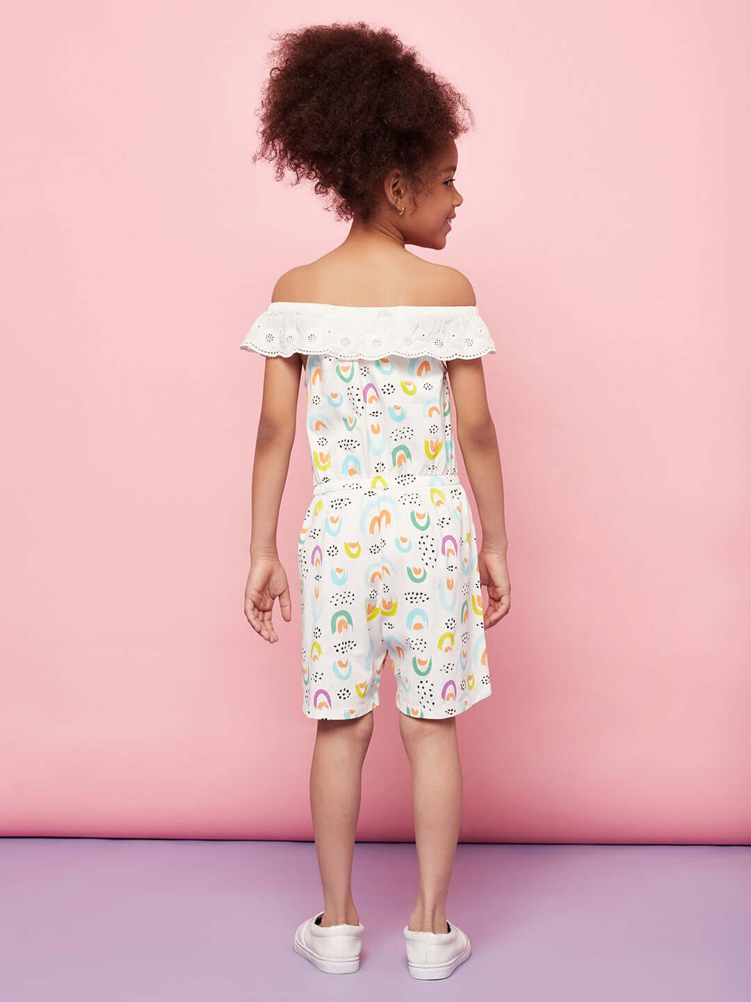 Kid Girl Magical Printed Short Playsuit Dress