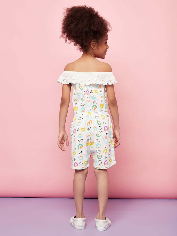 Kid Girl Magical Printed Short Playsuit Dress