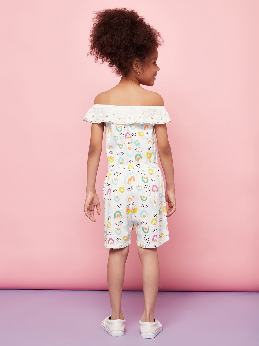 Kid Girl Magical Printed Short Playsuit Dress