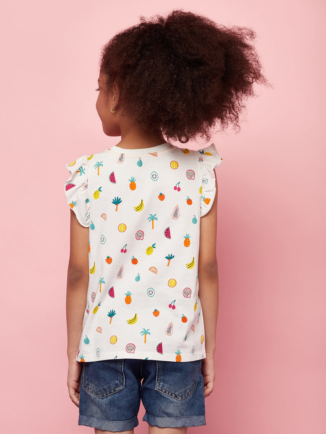 Printed Fruit Top For Girls