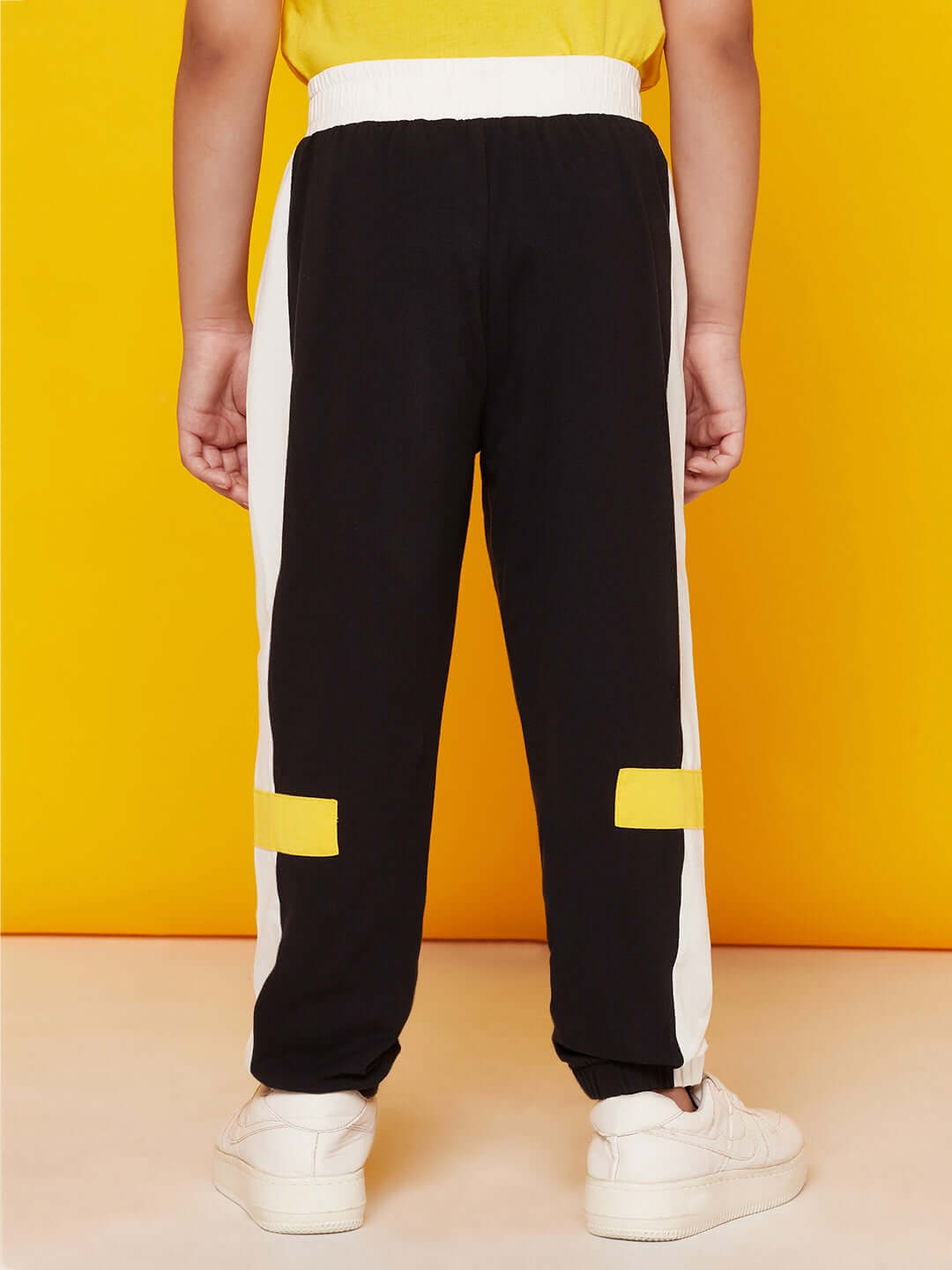 Black Stretched Joggers For Boys