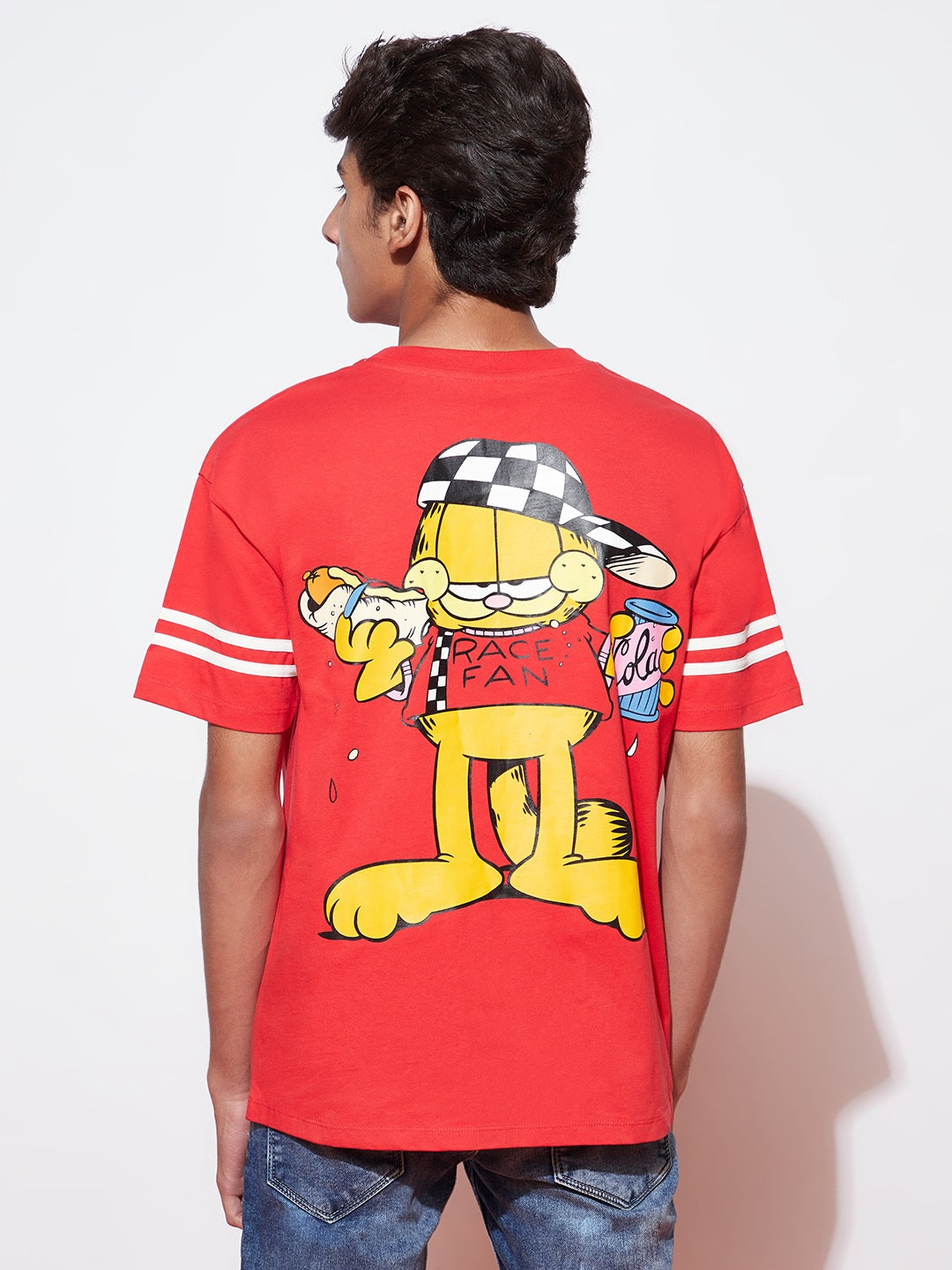 Teen Garfield's Red Oversized T-shirt