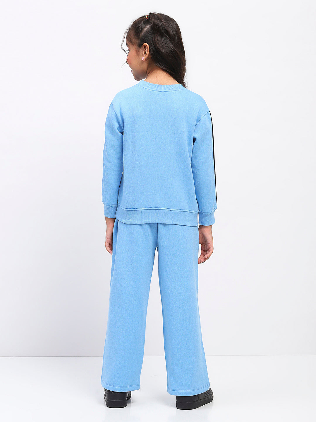 Girls Blue Long Sleeve Sweatshirt Set