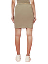 Girls Ribbed Olive Skirt