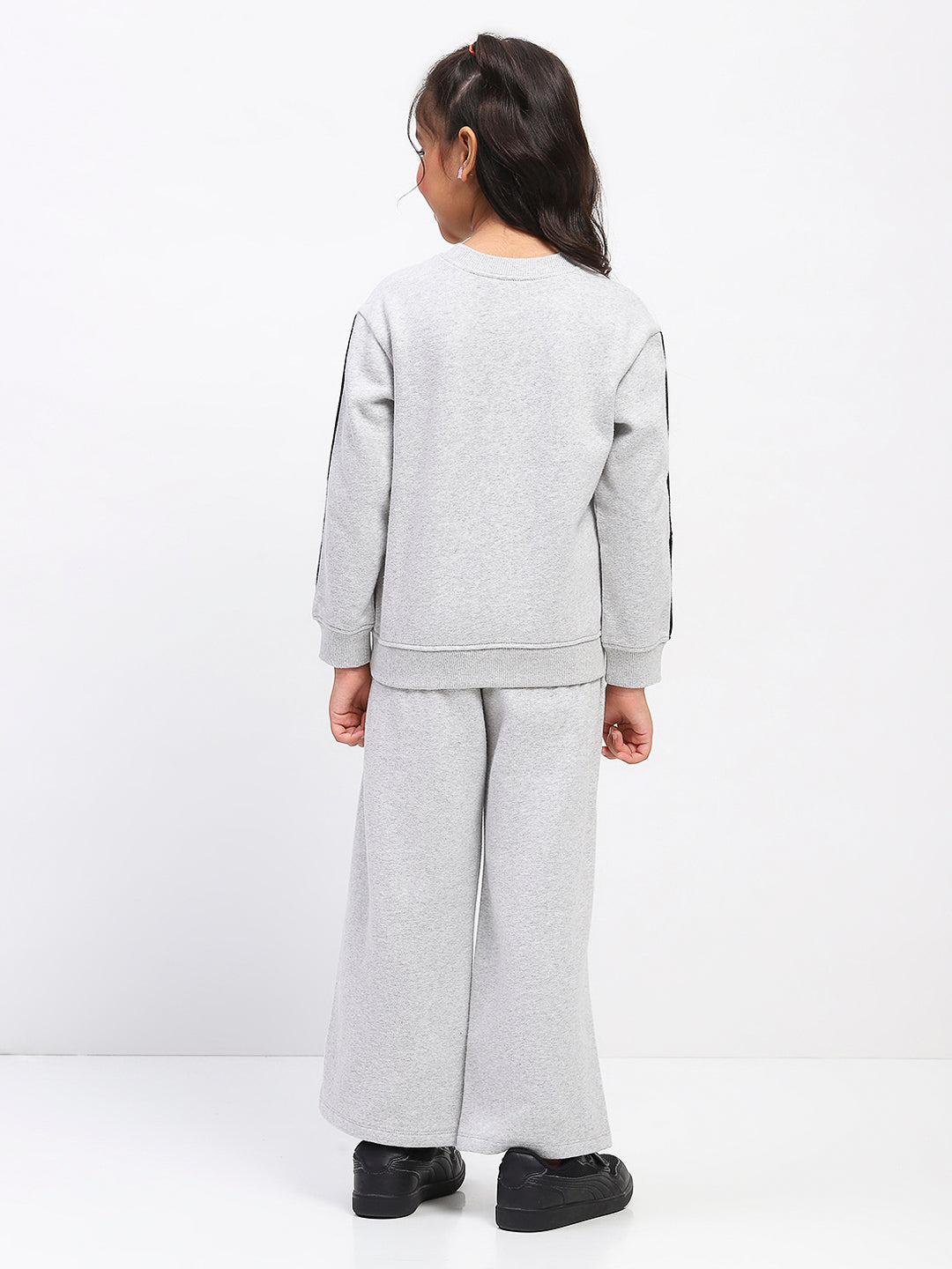 Girls Grey Long Sleeve Sweatshirt Set