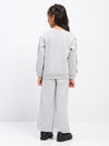 Girls Grey Long Sleeve Sweatshirt Set
