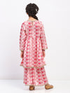 Girls Full Sleeve Printed Anarkali Kurta and Palazzo Set