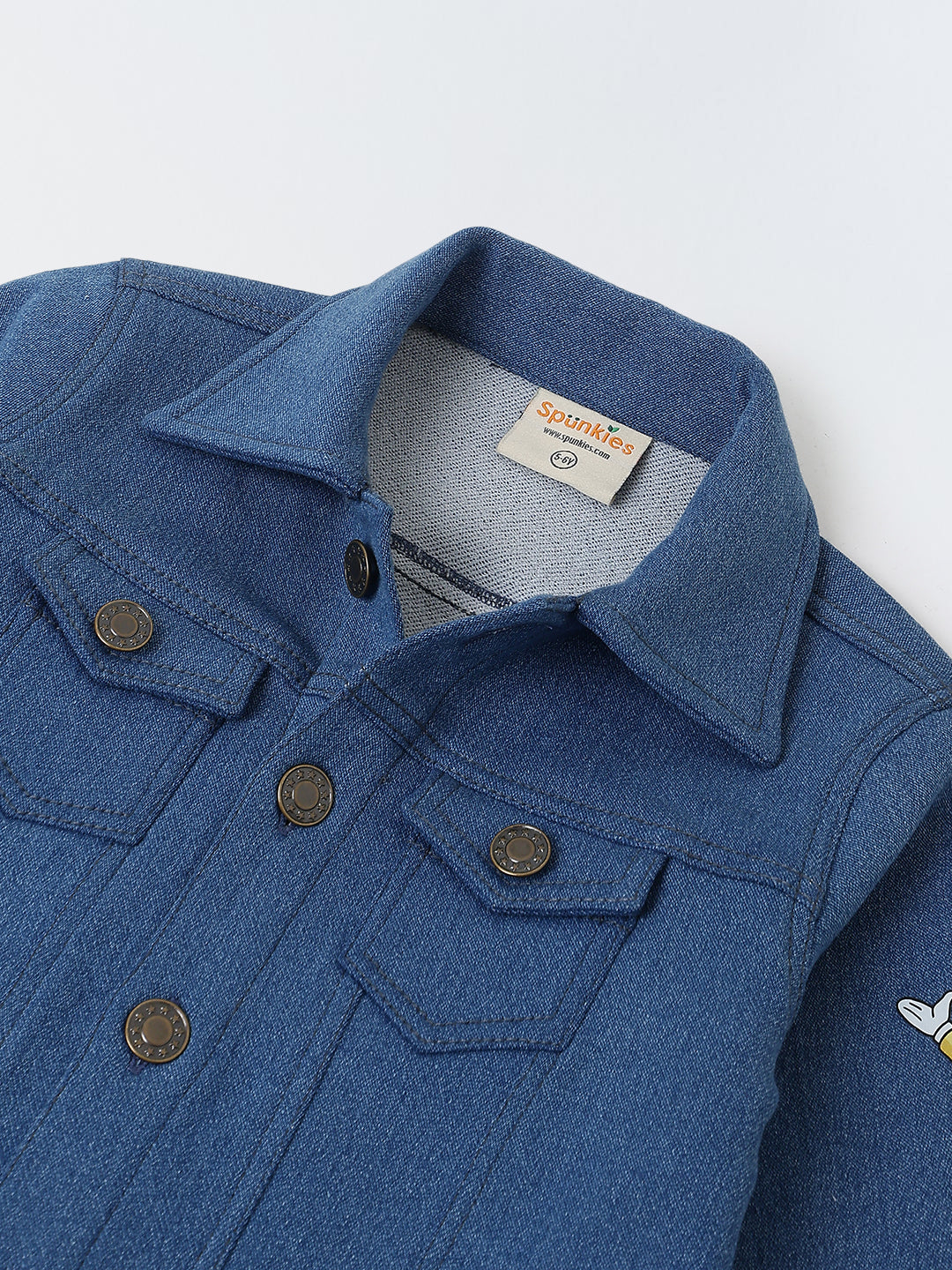 Spunkies Boys Blue Denim  jacket