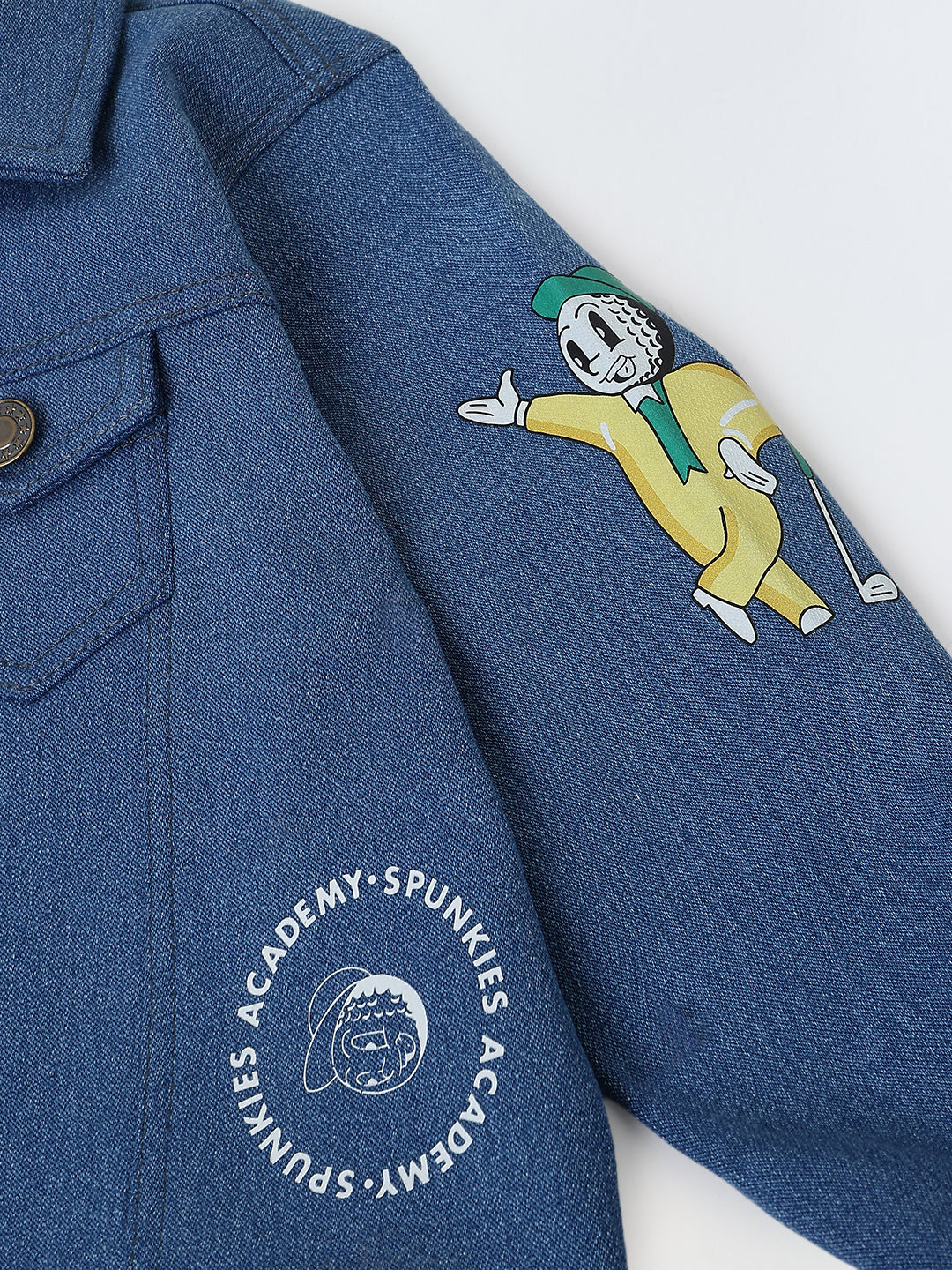 Spunkies Boys Blue Denim  jacket