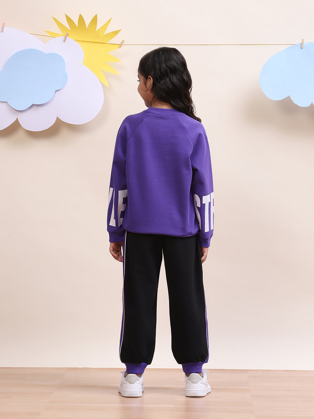 Classy Unisex purple Jacket with Black Jogger