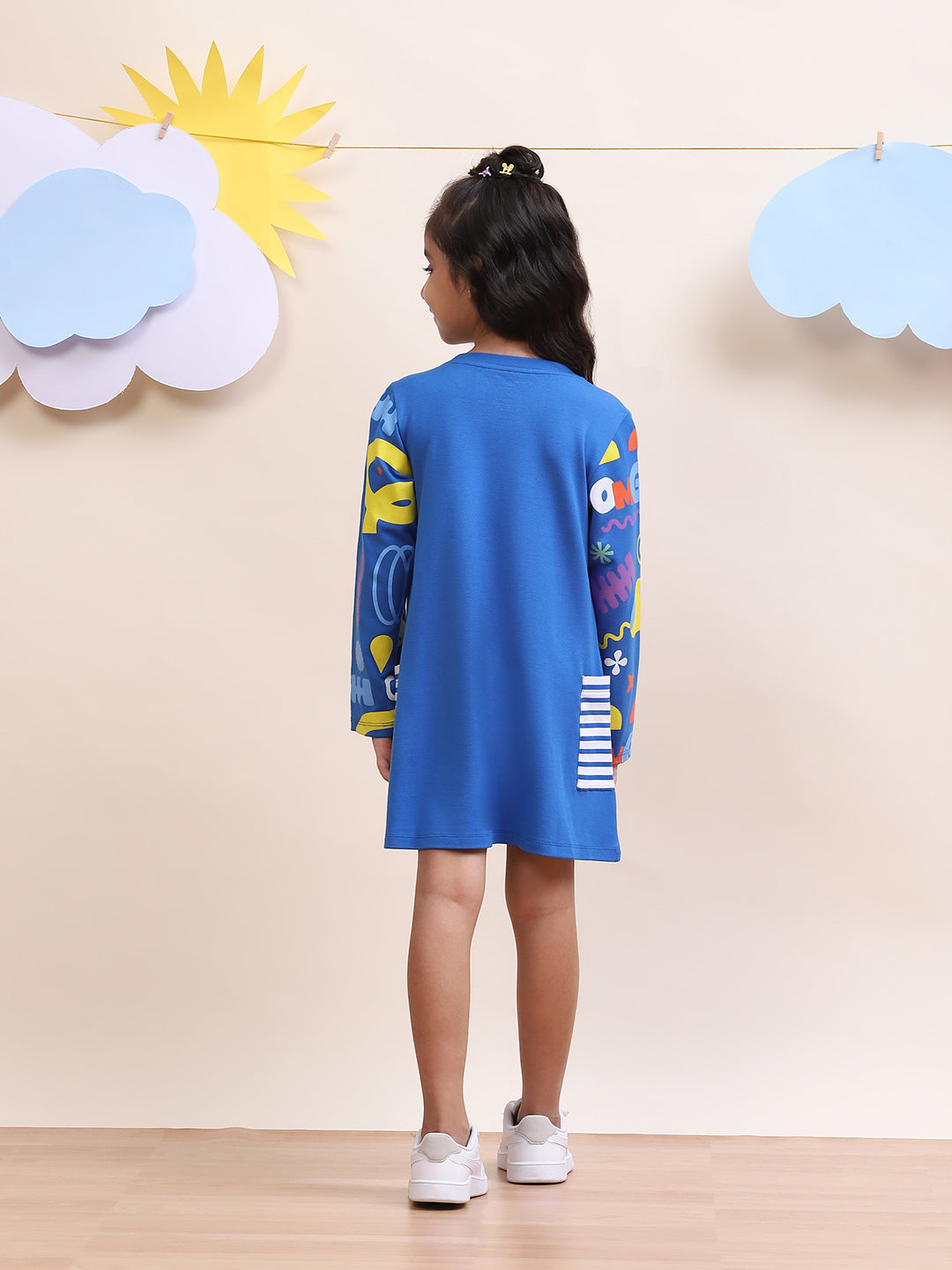 Blue AOP Play Dress