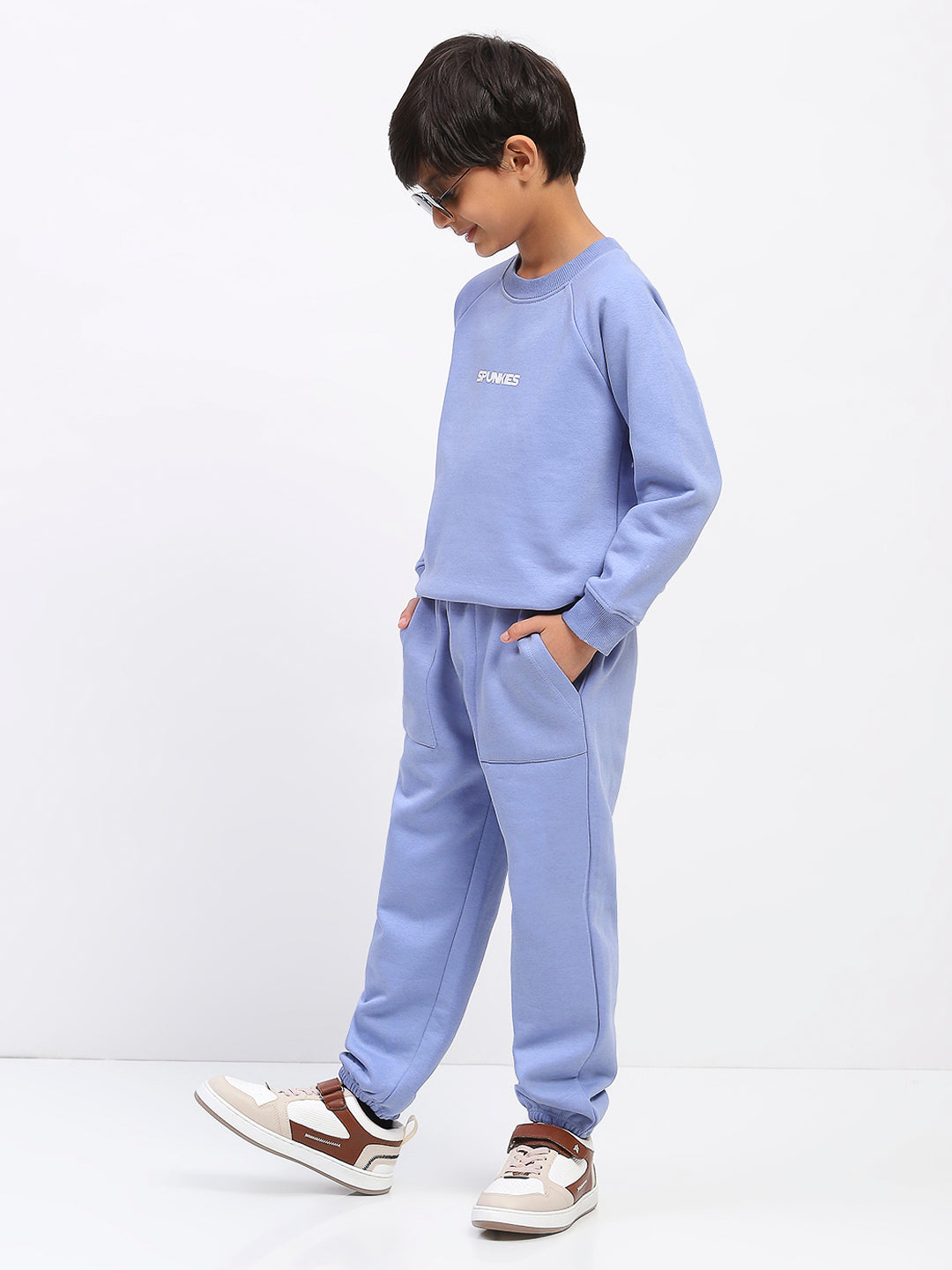 Boys Blue Long Sleeve Sweatshirt Set