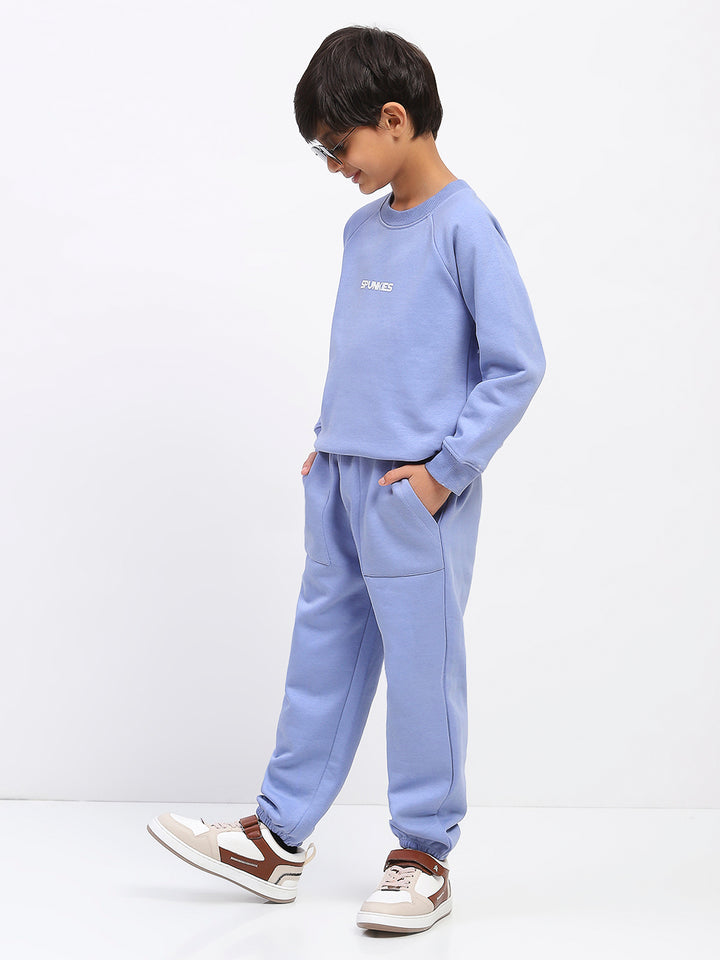 Boys Blue Long Sleeve Sweatshirt Set