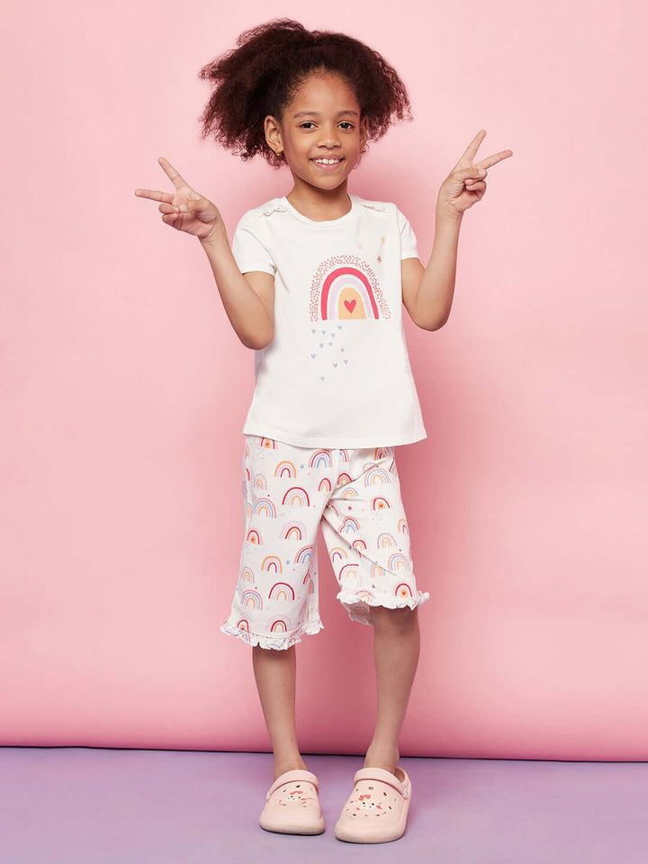 Rainbow Kid Girls Nightwear Suit Set