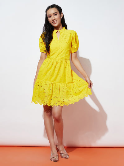 Miss Bright Embroidery Dress