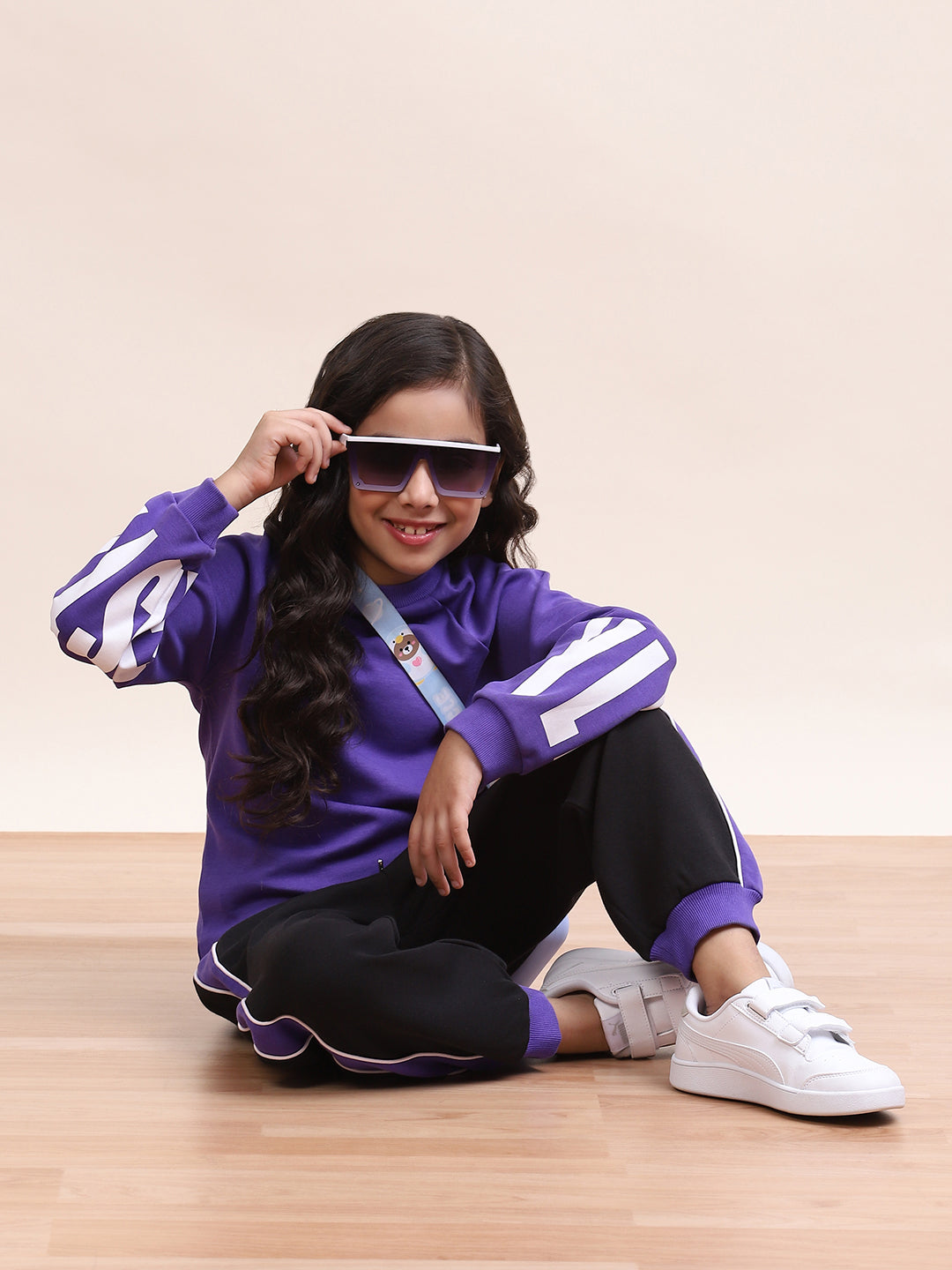 Classy Unisex purple Jacket with Black Jogger
