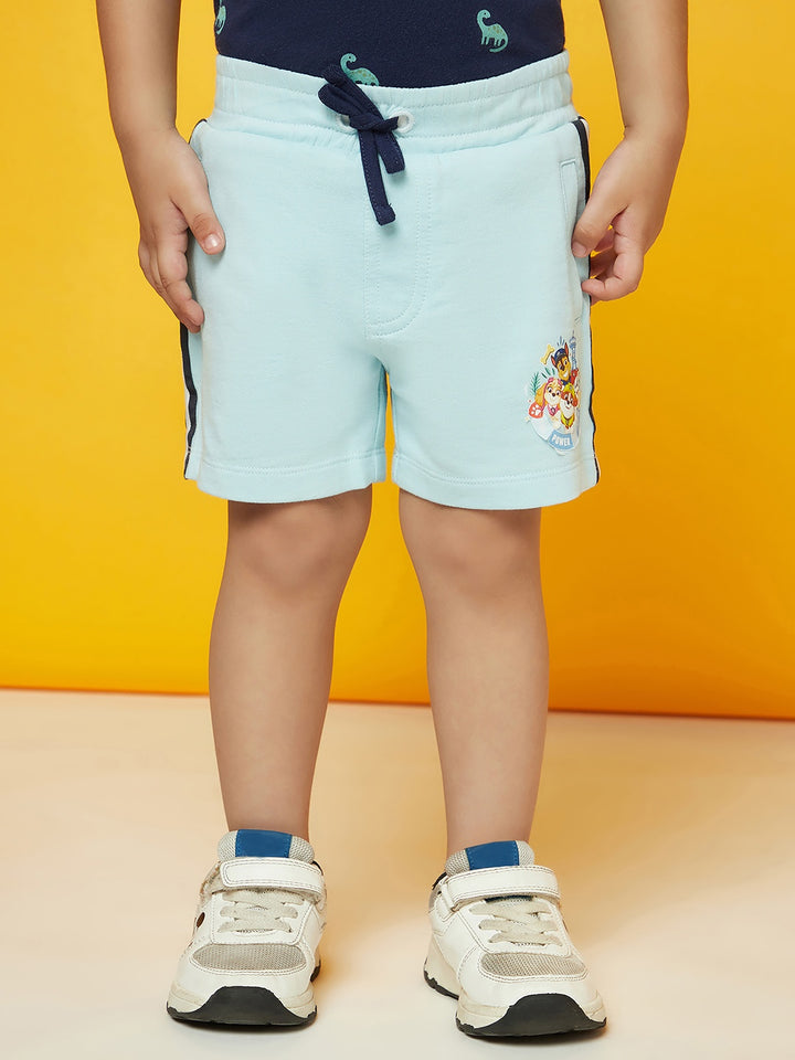 Kid Boys Collared Print T-Shirt and Shorts Set