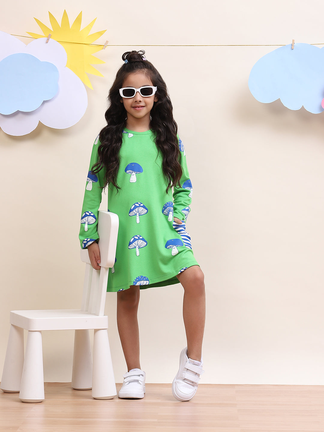 Mushroom Printed Play Dress