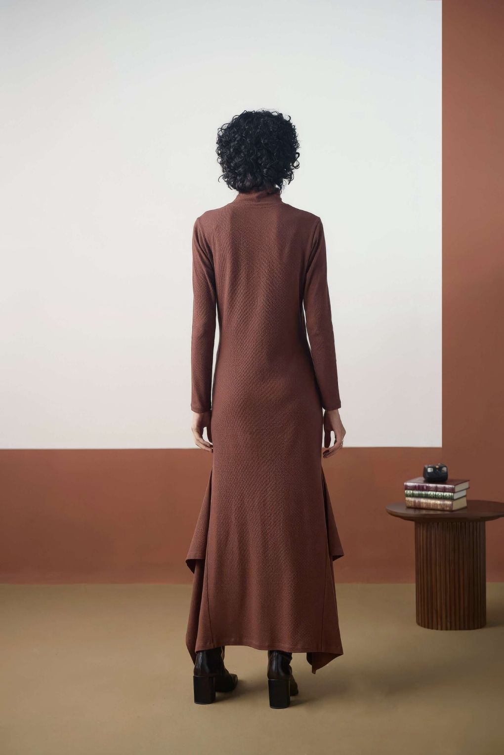 Cocoa Drape Dress
