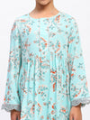 Girls Floral Print Ethnic Tiered  Kurta and Sharara Set