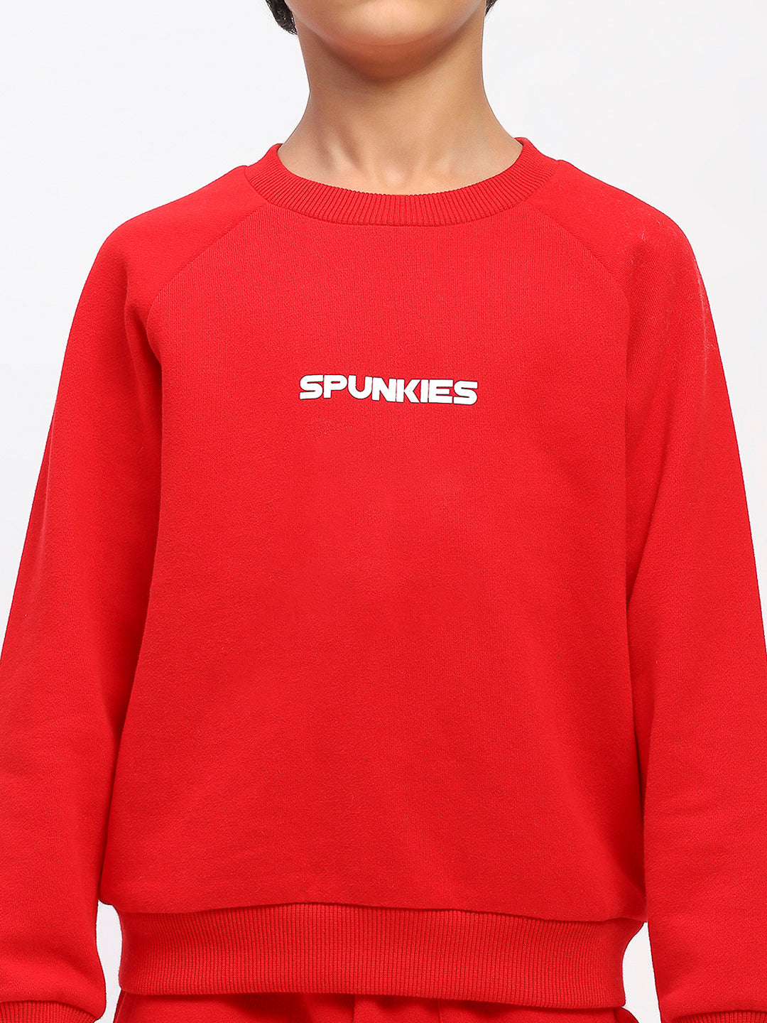 Boys Red Long Sleeve Sweatshirt Set