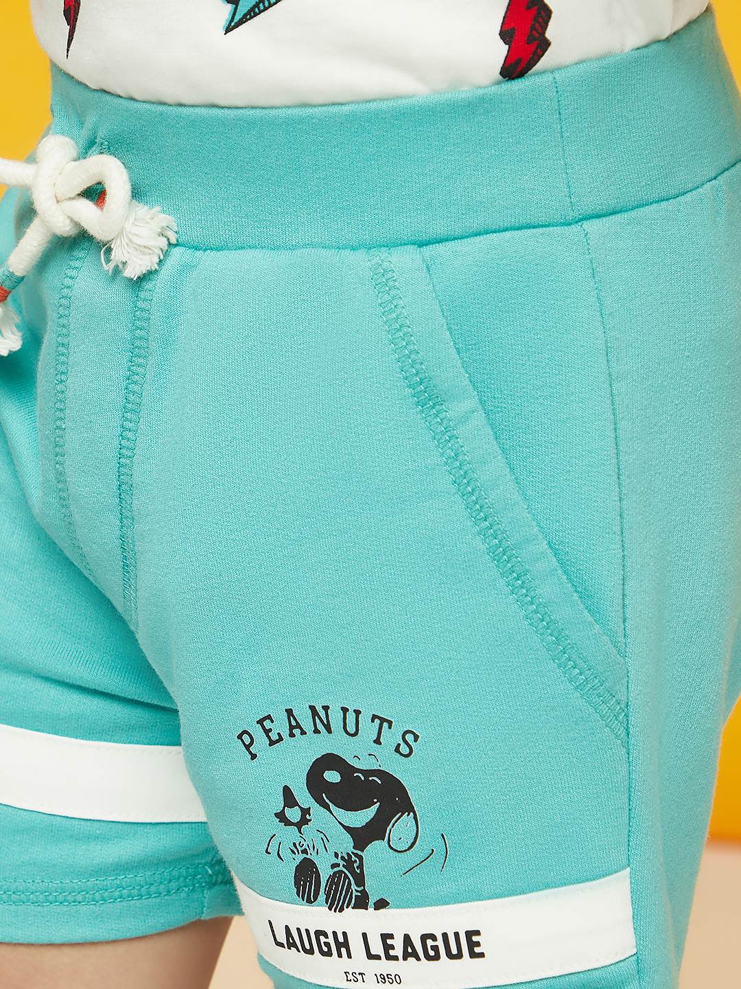 Playful Peanut-Printed Shorts Combo