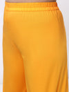 Girls Orange Ethnic Sleeveless Kurta with Palazzo Co-Ord Set