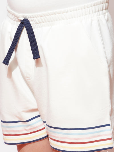 Teen Boys' Collared T-Shirt and Shorts Set