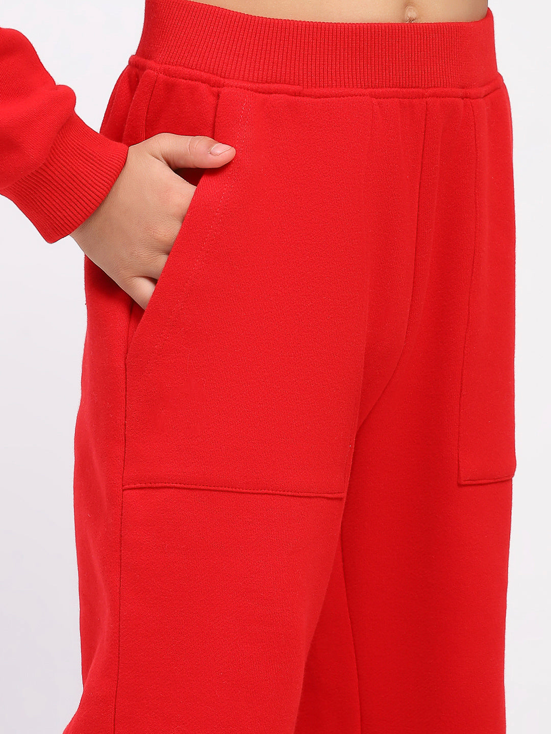 Boys Red Long Sleeve Sweatshirt Set