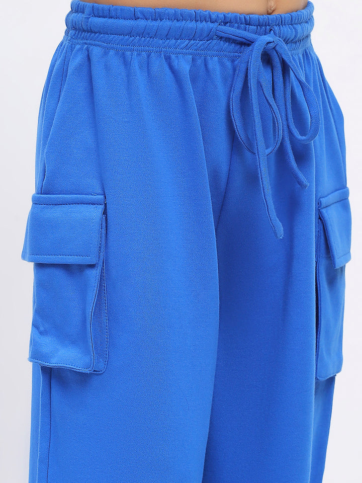 Boys Blue Long Sleeve Hoodies Sweatshirt Set