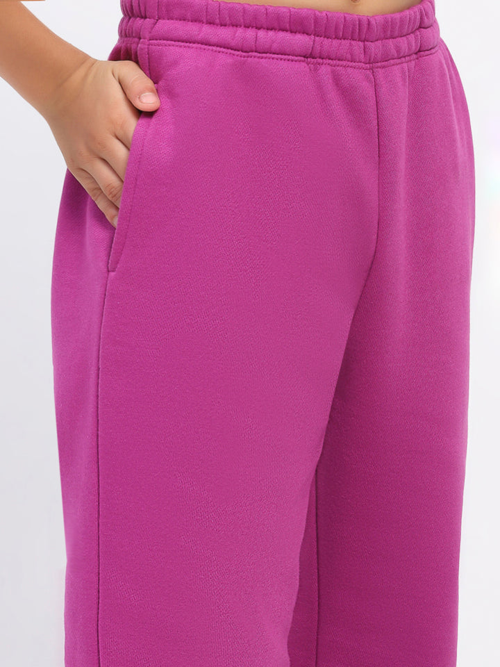 Boys Purple Long Sleeve Hoodies Sweatshirt Set