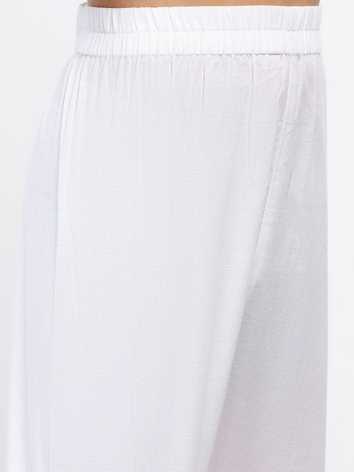 Boys Blue Cotton Printed Ethnic Kurta Pajama Set