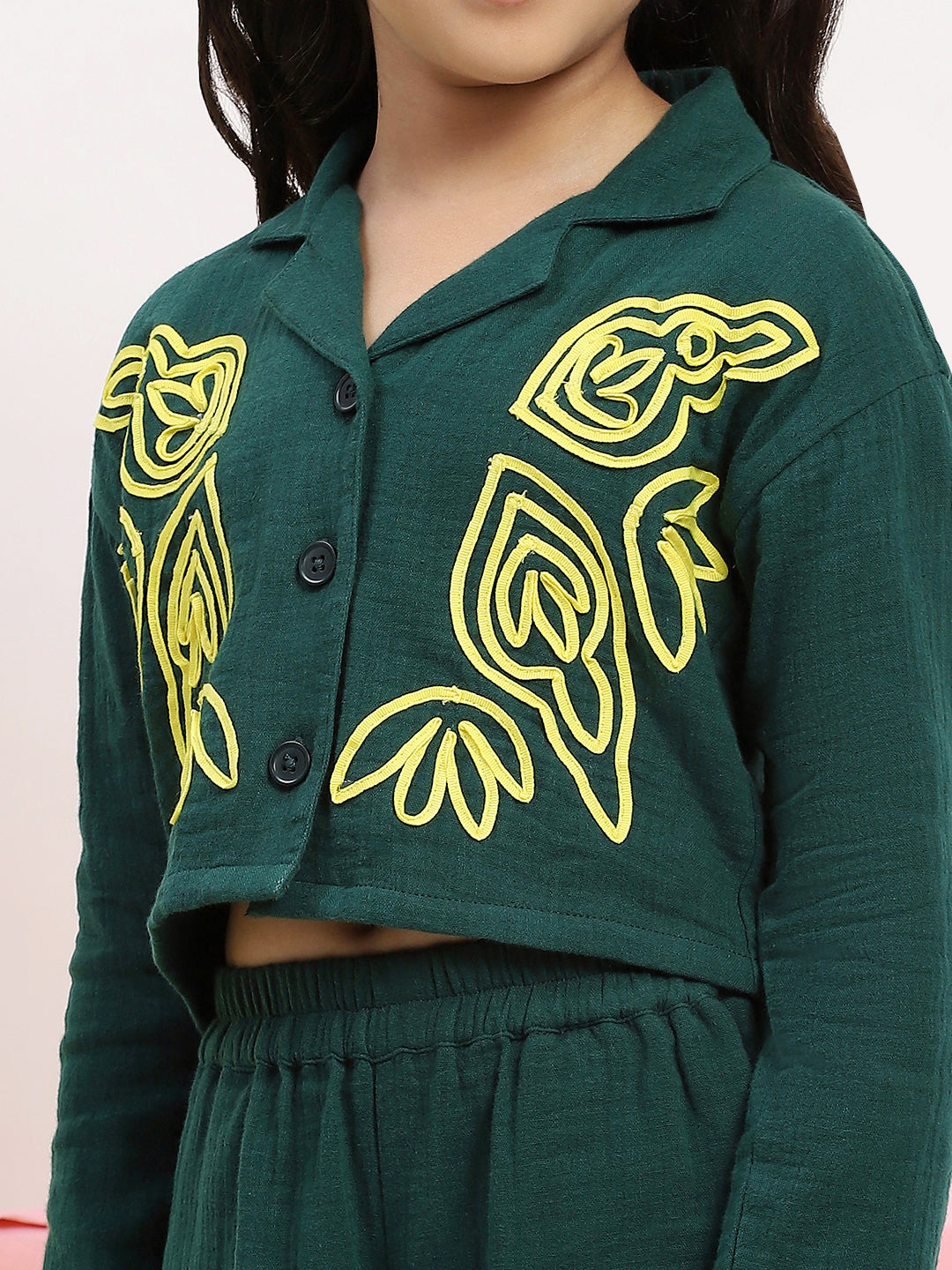Cotton Gauze Embroidered Set
