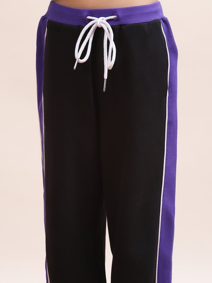 Classy Unisex purple Jacket with Black Jogger