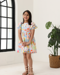 Girls' Multi Color A Line  Dress