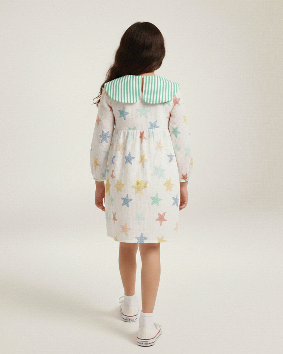 Peter Pan Star Print Dress