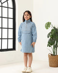 Girls Denim Oversized Tunic