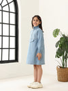 Girls Denim Oversized Tunic