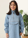 Girls Denim Oversized Tunic