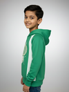 Boys Green Hoodie Printed Hoodie Sweatshirt