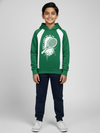 Boys Green Hoodie Printed Hoodie Sweatshirt
